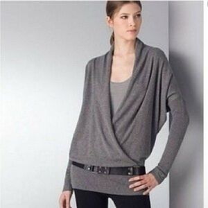 Vince Cashmere Faux Wrap Pullover sweater